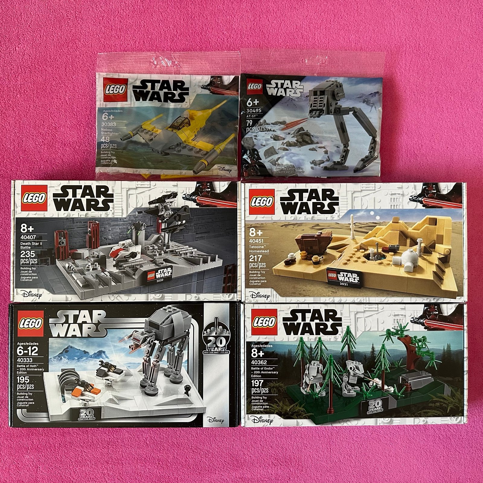 Lego 40333&40362&40407&40451&30383&30495 Star Wars Bundle