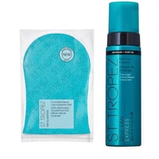 NEW St. Tropez Self Tan Express Bronzing Mousse With Applicator Mitt