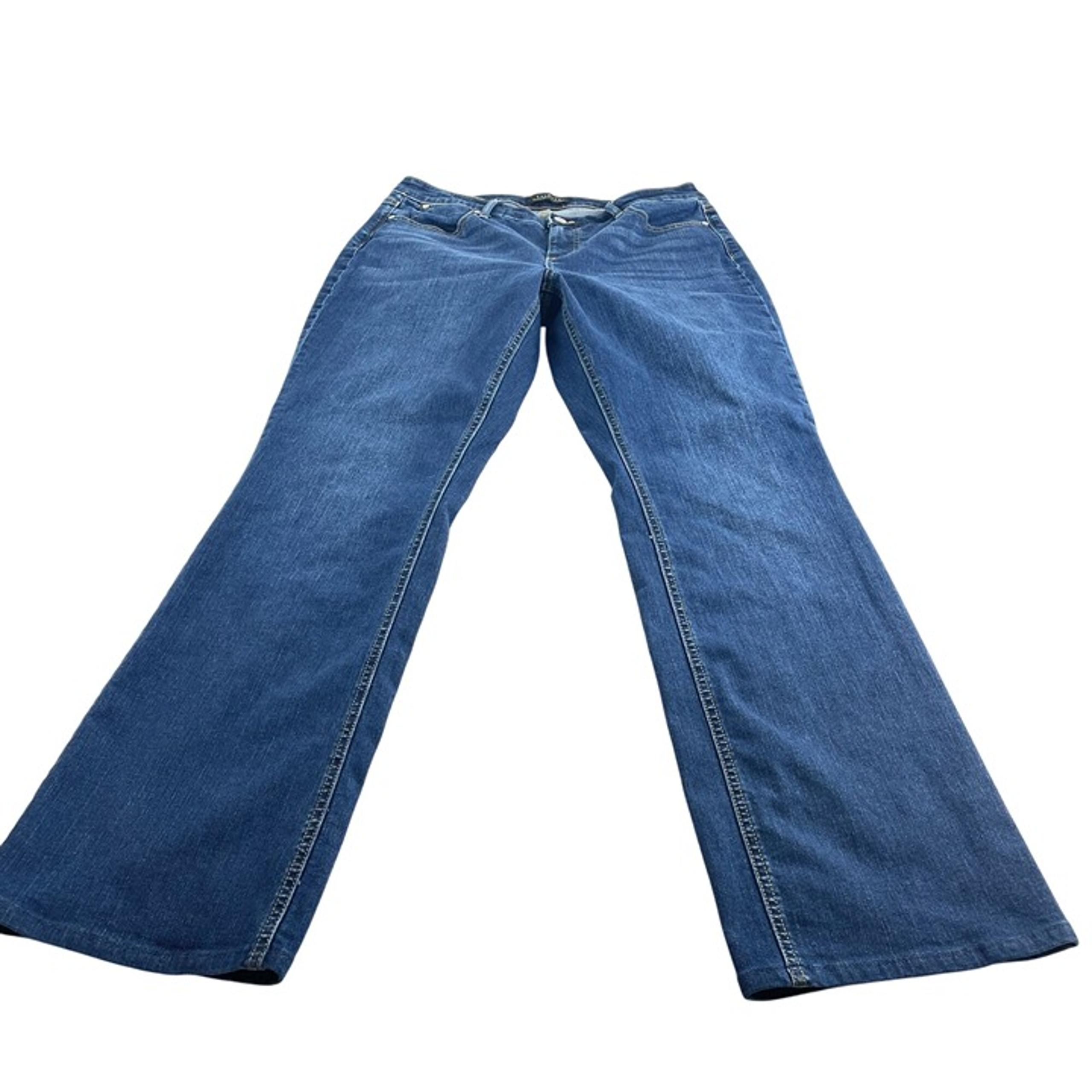 Talbots Flawless Five-Pocket Bootcut Curvy Fit Dark Wash Women's Jeans Sz 10