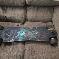Custom e board. Vevor deck. Computer and battery with like 50 miles on them.