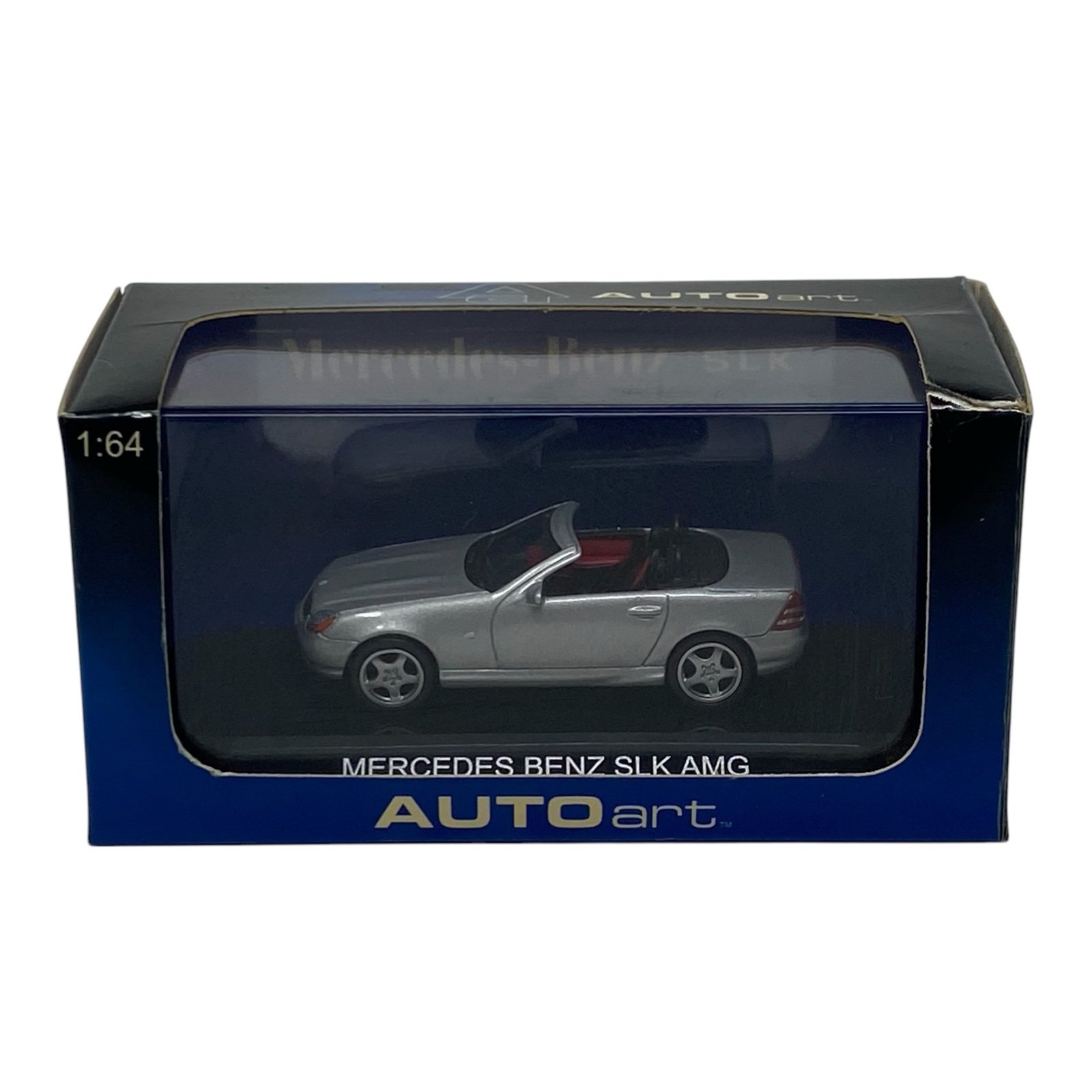 AUTOart Mercedes Benz SLK AMG Roadster Silver 1/64 Scale 2011 Mini Car