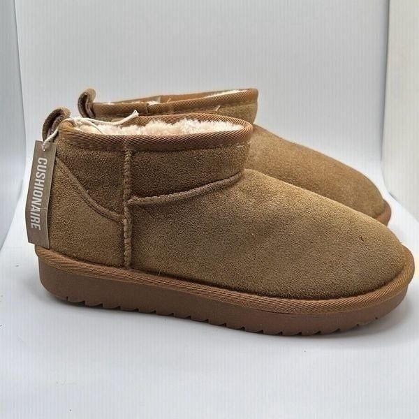 CUSHIONAIRE Women's pull on boot 6 CHESTNUT