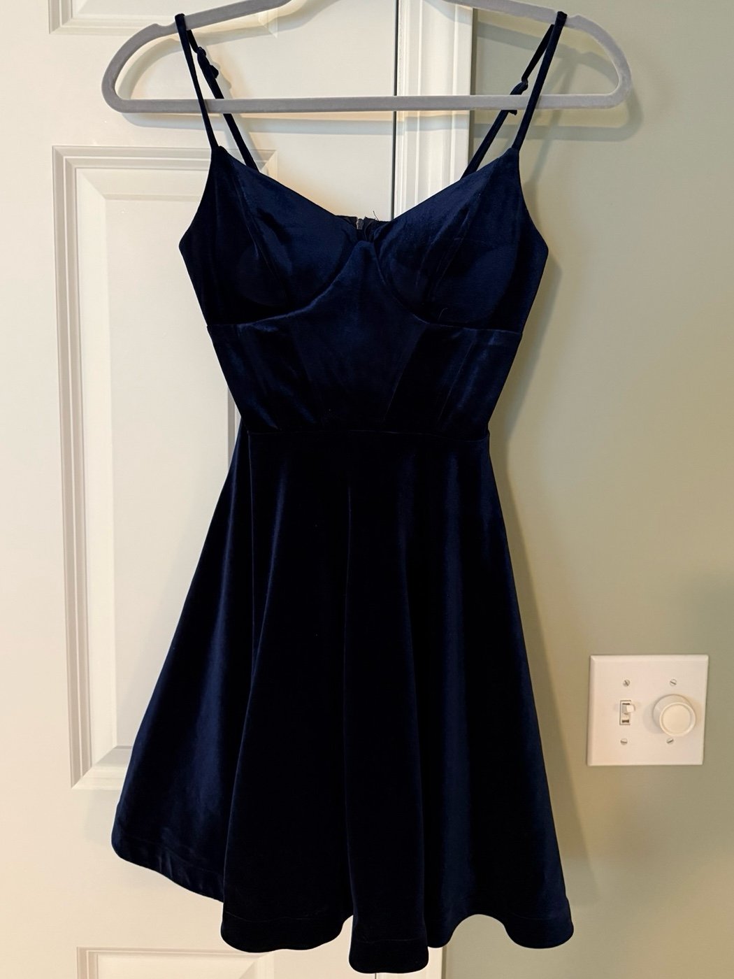 Blue Velvet Flip Dress