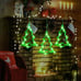 New 3Pcs Christmas Window Lights, Battery Powered LED Tree Shaped Sucker Lamp