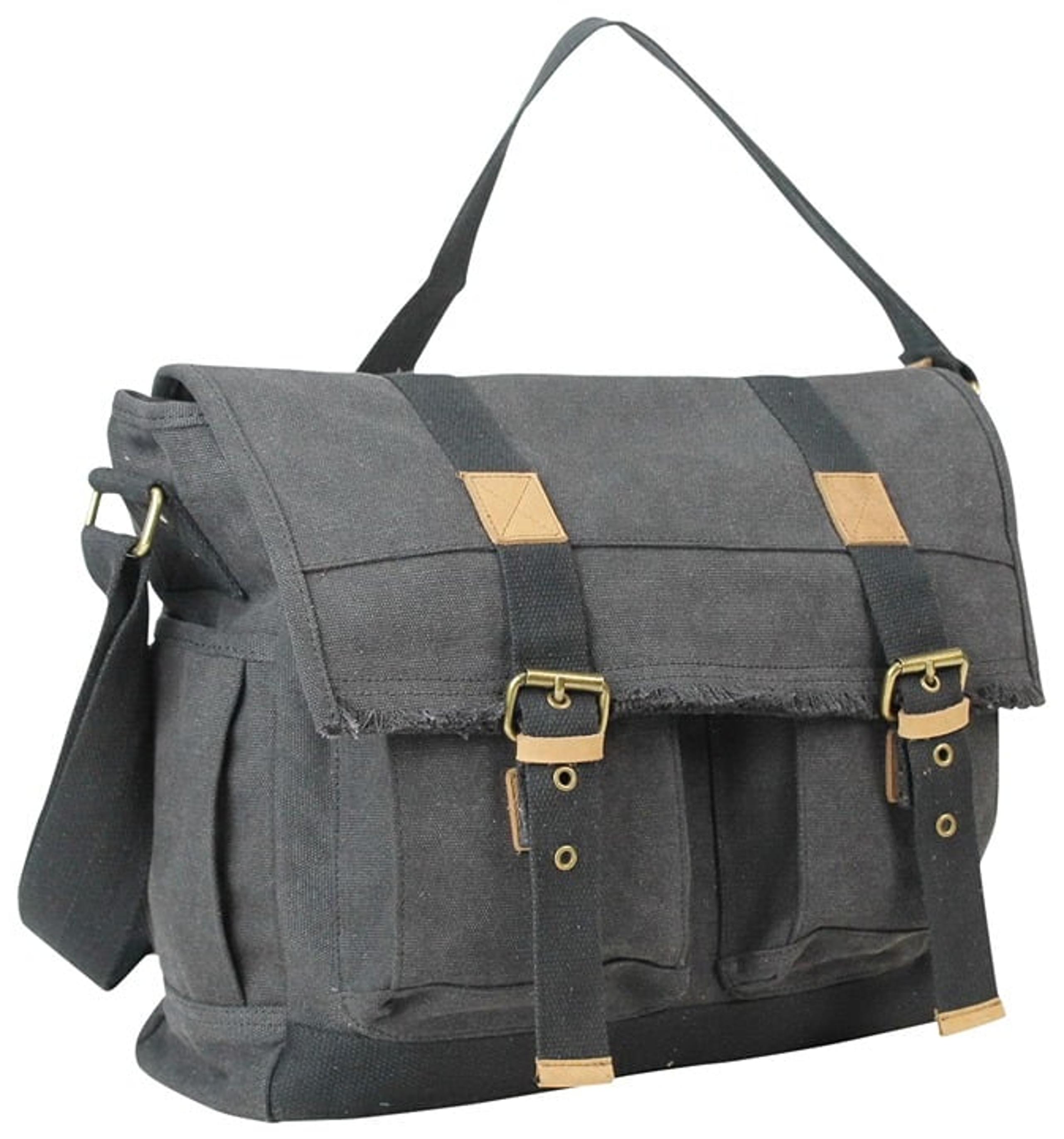 14.5" Casual Canvas Messenger Bag C39GRY