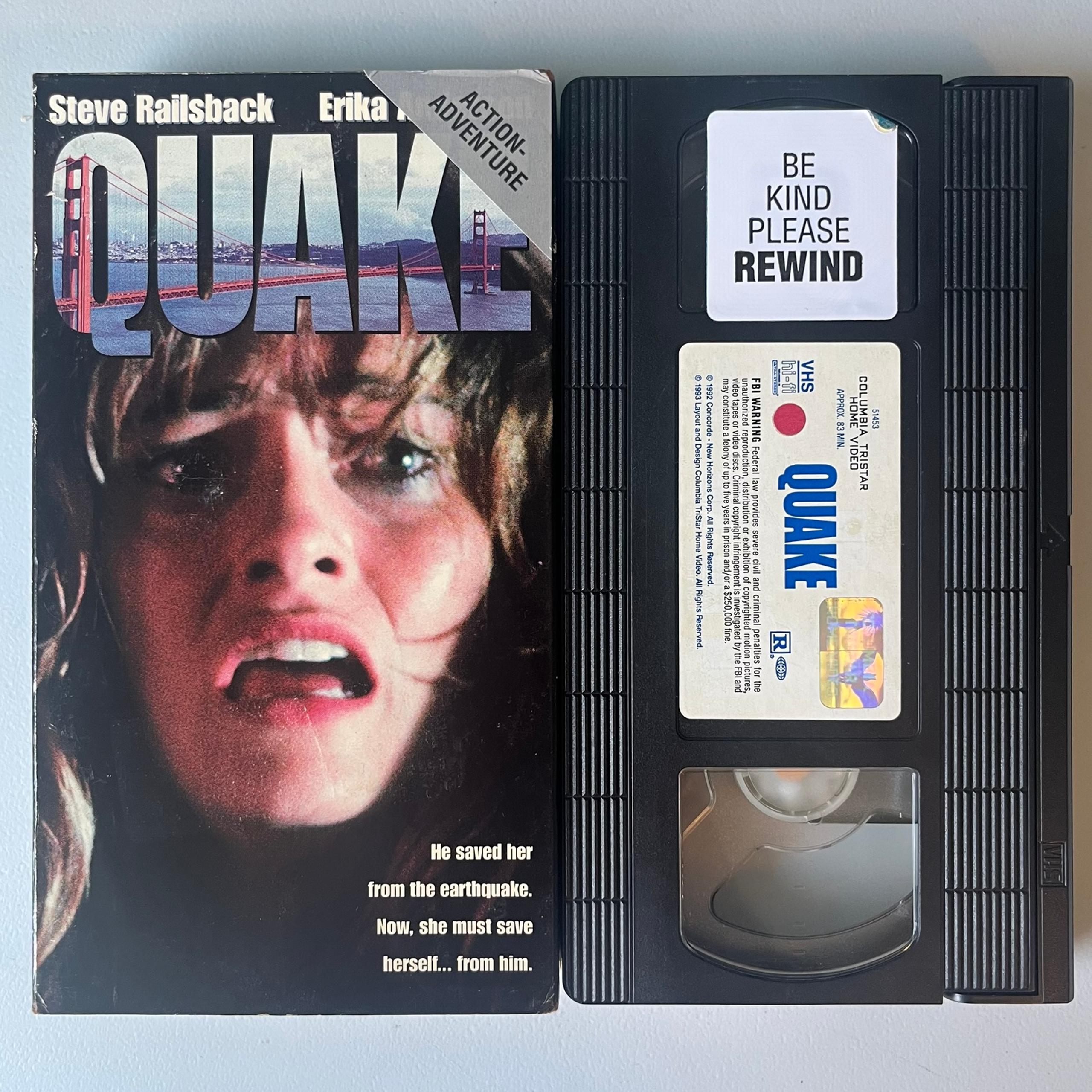 Quake VHS 1992 Louis Morneua | Steve Railsback | Erika Anderson