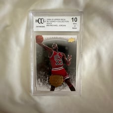 2009-2010 upper deck MJ legacy collection gold 10 mint