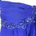 Y2K Fairygrunge Prom Dress Size 3/4 Blue/Purple Beaded One Shoulder Flowy Train