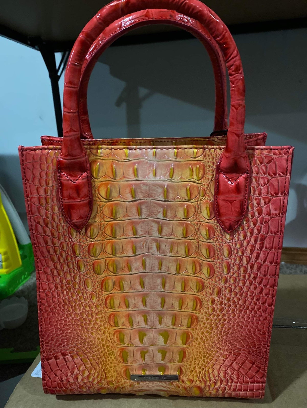 BRAHMIN Ombre Melbourne Collection Moira Infusion Tote Bag