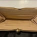 Chloe metallic patent leather clutch purse