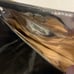 Chloe metallic patent leather clutch purse