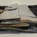 Chloe metallic patent leather clutch purse