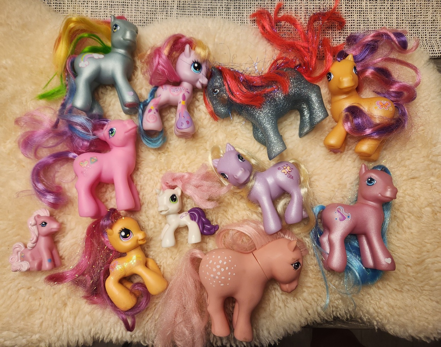 11 vintage my little ponies mlp sky rocket cotton candy rainbow dash collectable