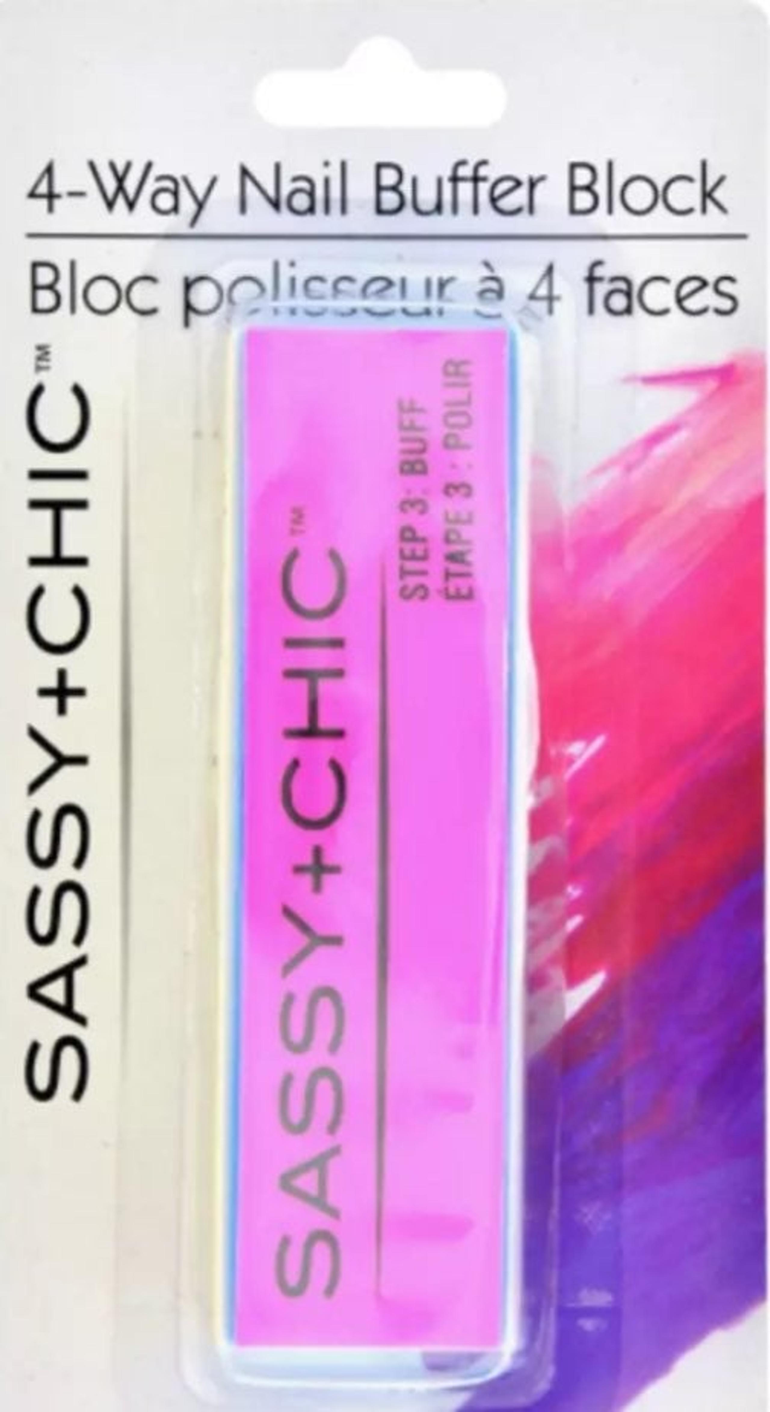 Sassy + Chic 4 Way Nail Buffer Block