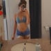Vintage Style Western Festival Boho Denim Halter Tie Neck Backless Crop Top