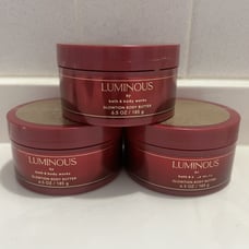LUMINOUS LOT OF 3 GLOWTION SHIMMER BODY BUTTER LOTION BATH AND BODY WORKS