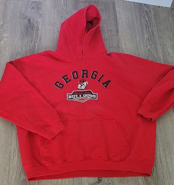 Georgia Bulldogs Red Logo Hoodie - Athletic