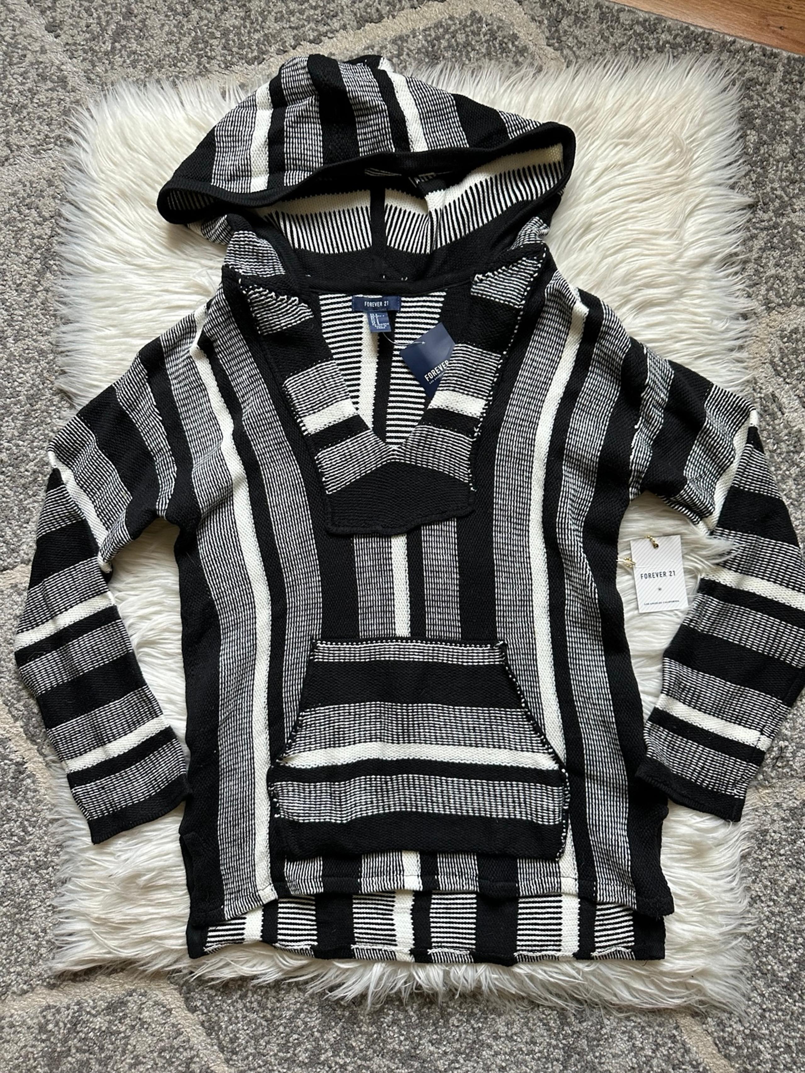 F21 sweater knit hoodie - FOREVER 21