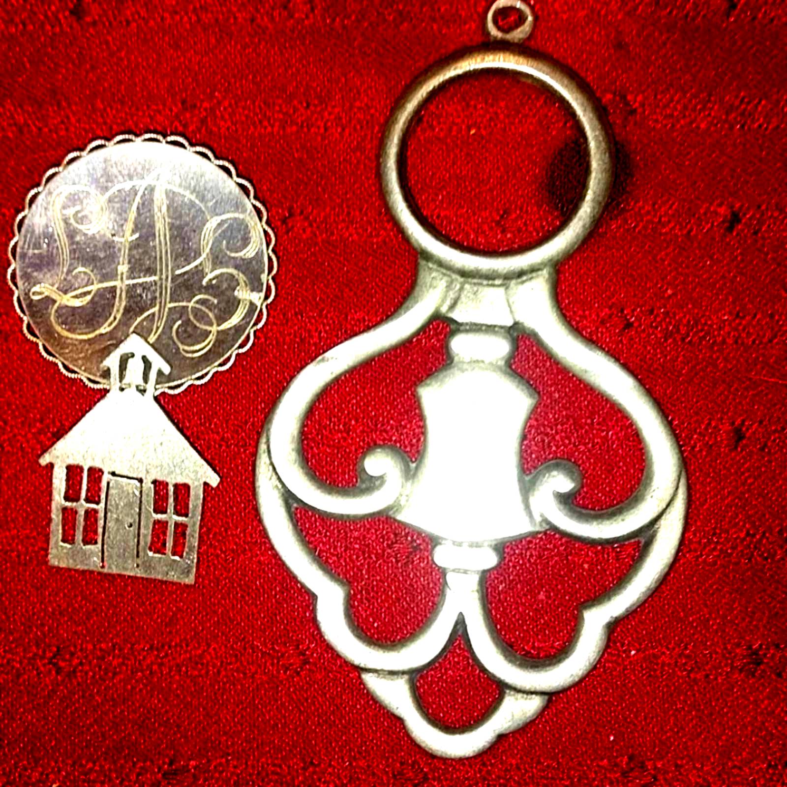 1 Vtg. Pewter Pendant~2 Vtg. Brooches