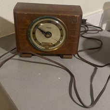 1930s Hammond Synchronous Art Deco Style Electric Alarm and Date Clock Parts