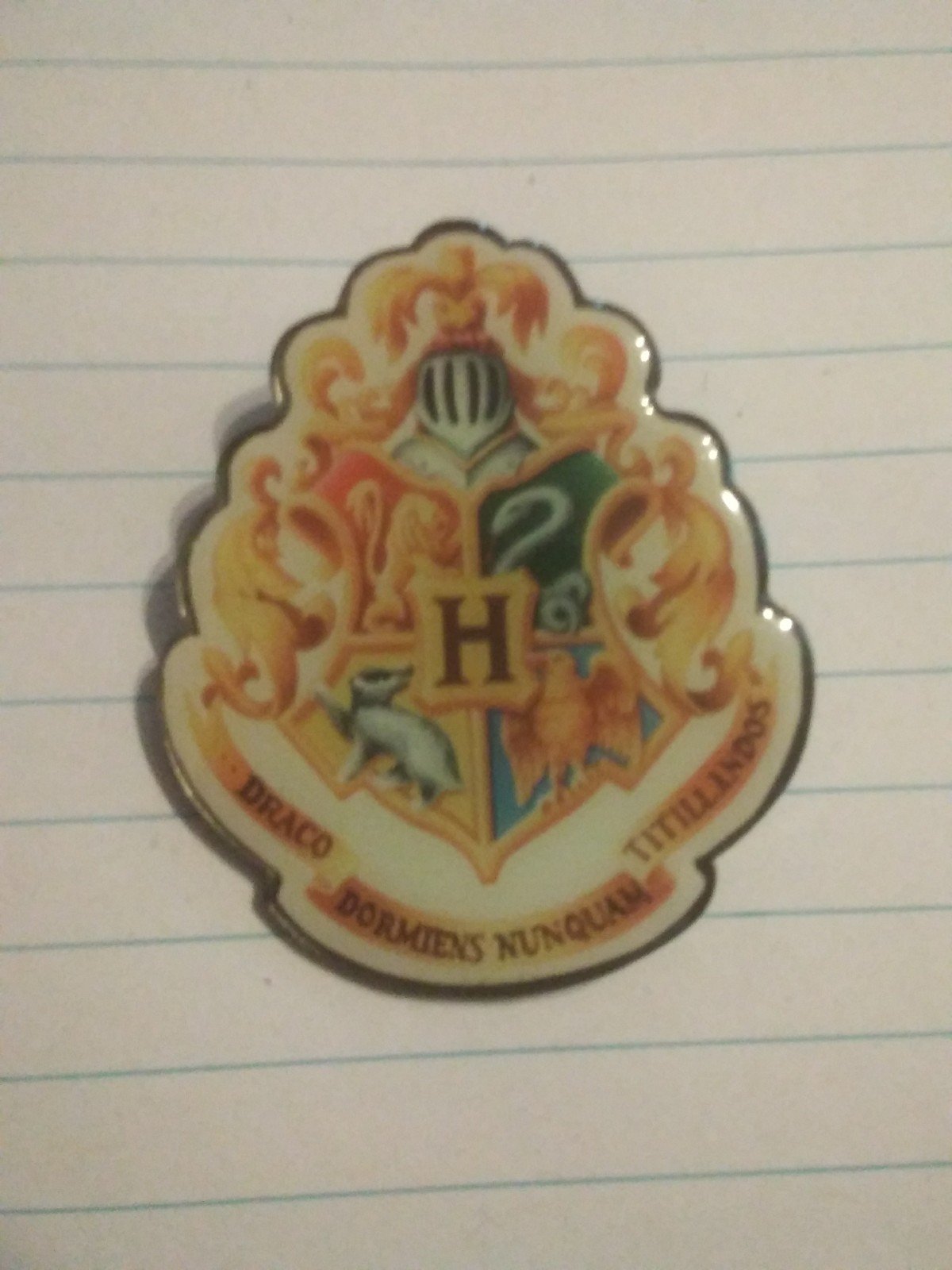 Hogwarts Houses emblem pin
