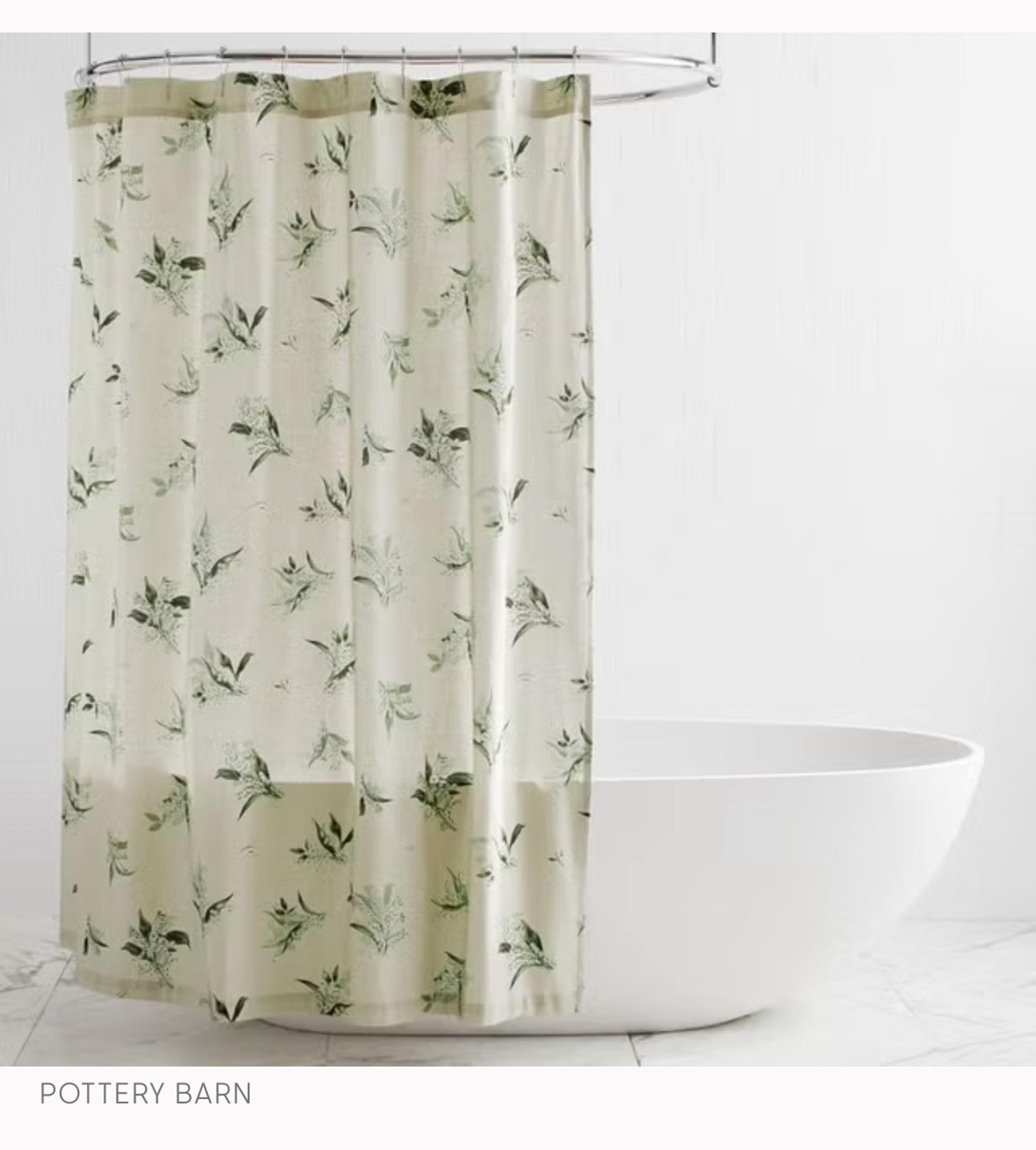 Pottery Barn Monique Lhuillier Lilly of the Valley Shower Curtain