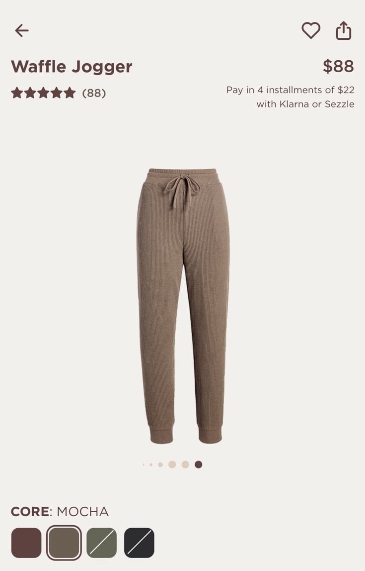 Nuuds waffle jogger
