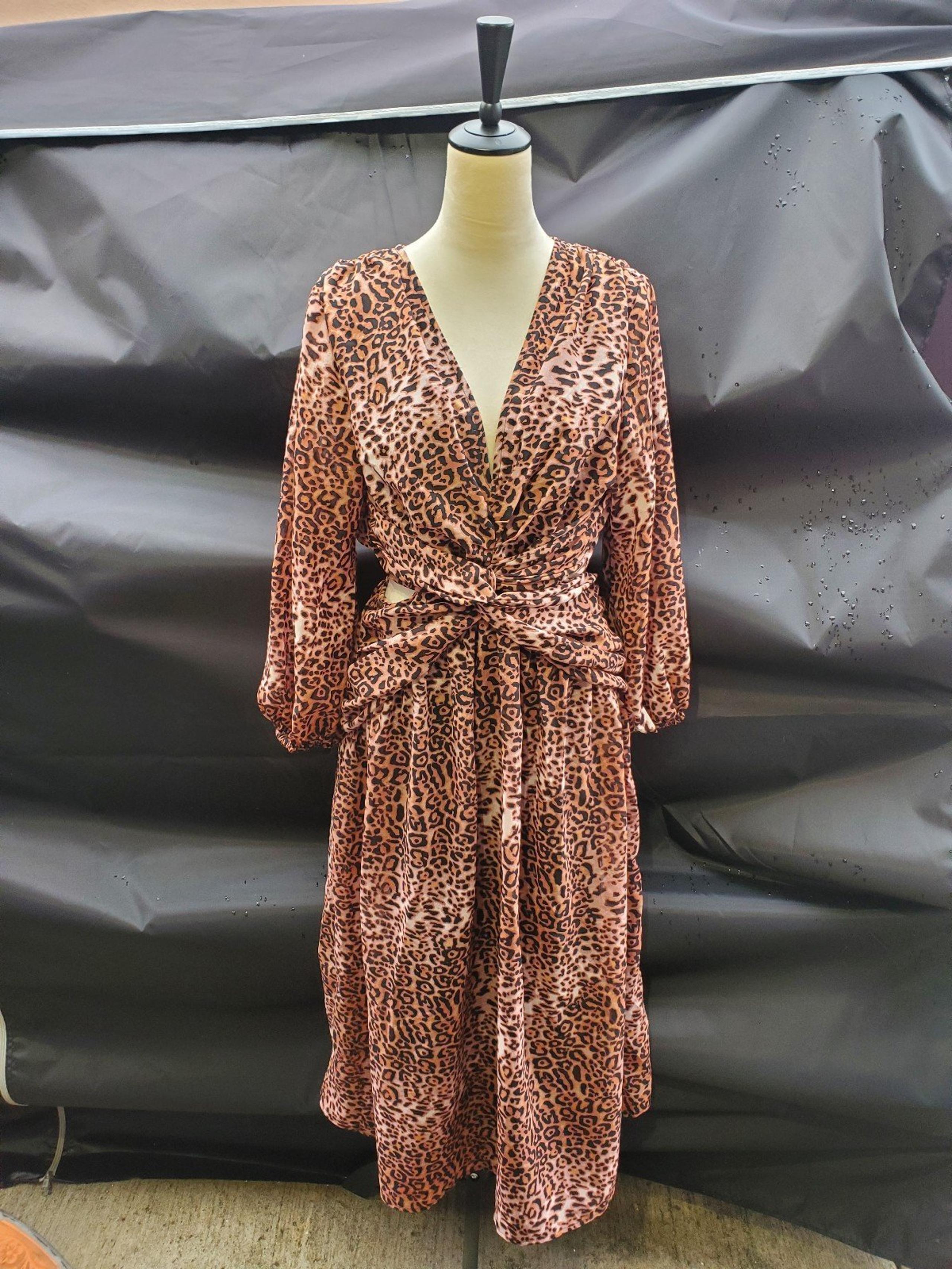NWT leopard party dress size L