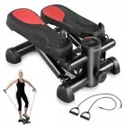 Stair Stepper with Resistance Bands Mini Stepper with LCD Monitor 300lb Load
