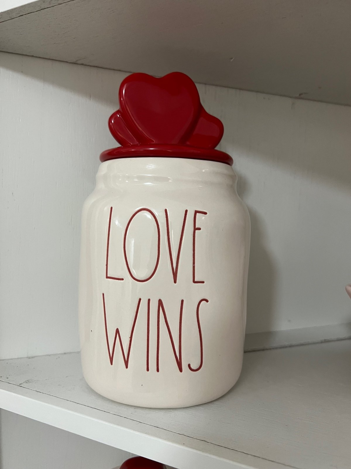 Rae Dunn Love Wins Canister