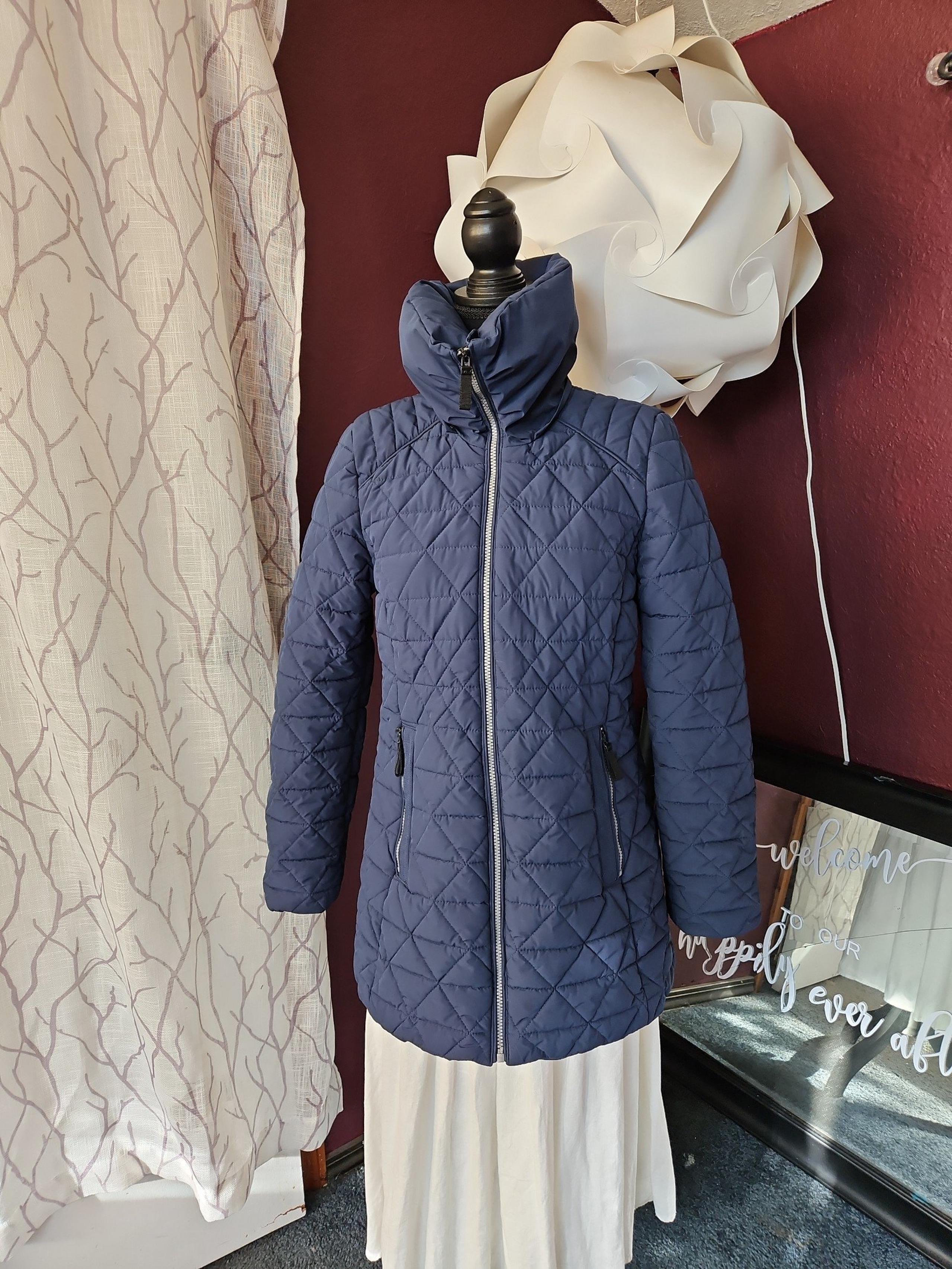 Marc New York Andrew Marc Quilted Puffer Jacket womens size small Blue
