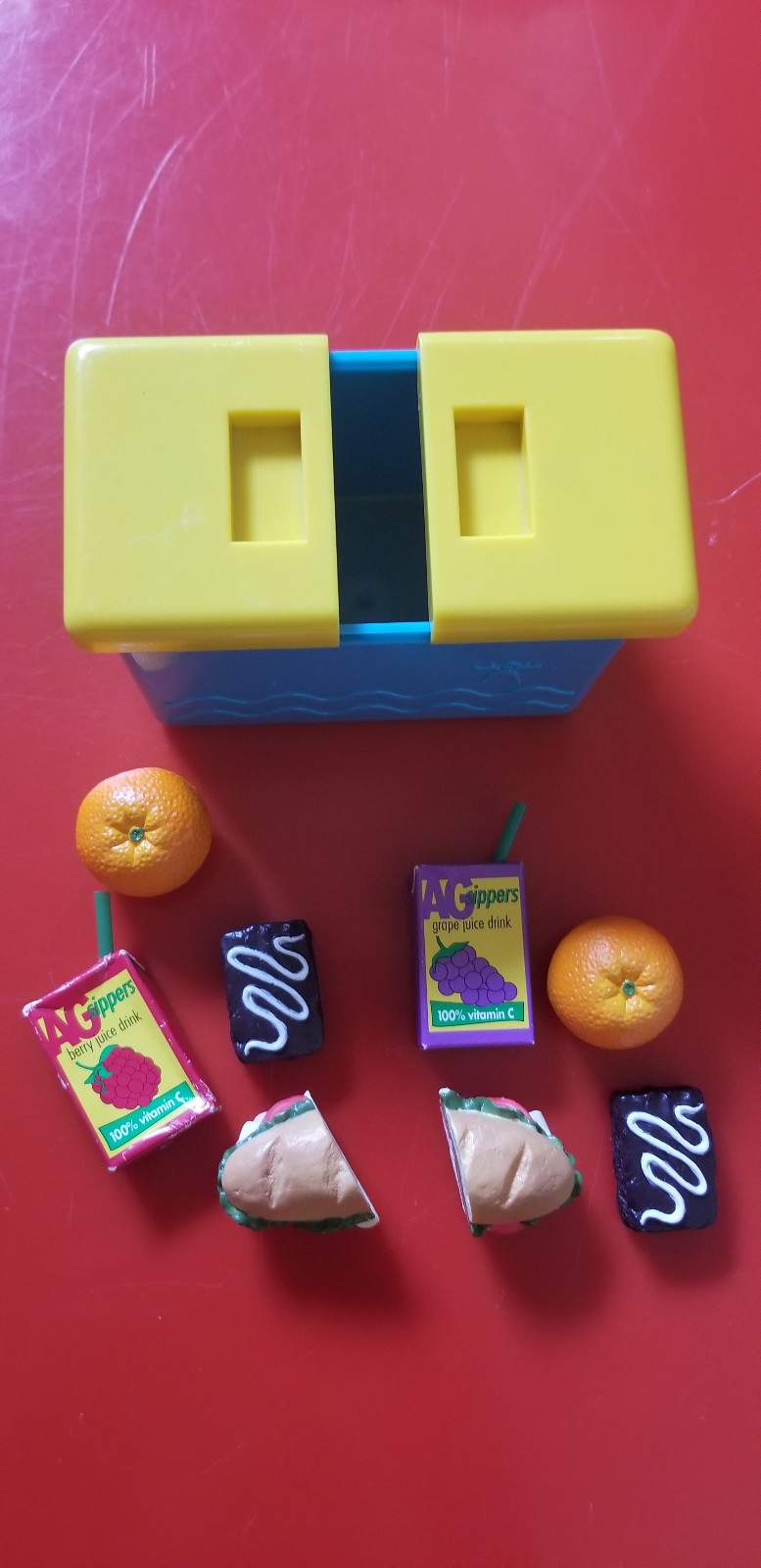PC picnic cooler and goodies cute