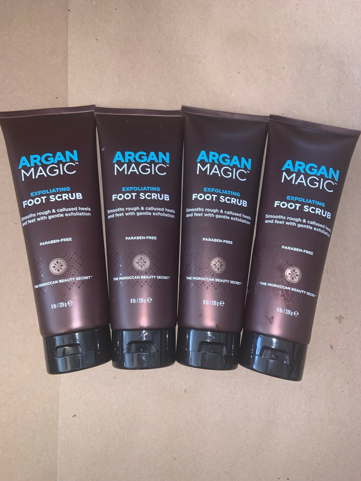4x Argan Magic Exfoliating Foot Scrub Paranormal Free 8 Fl Oz