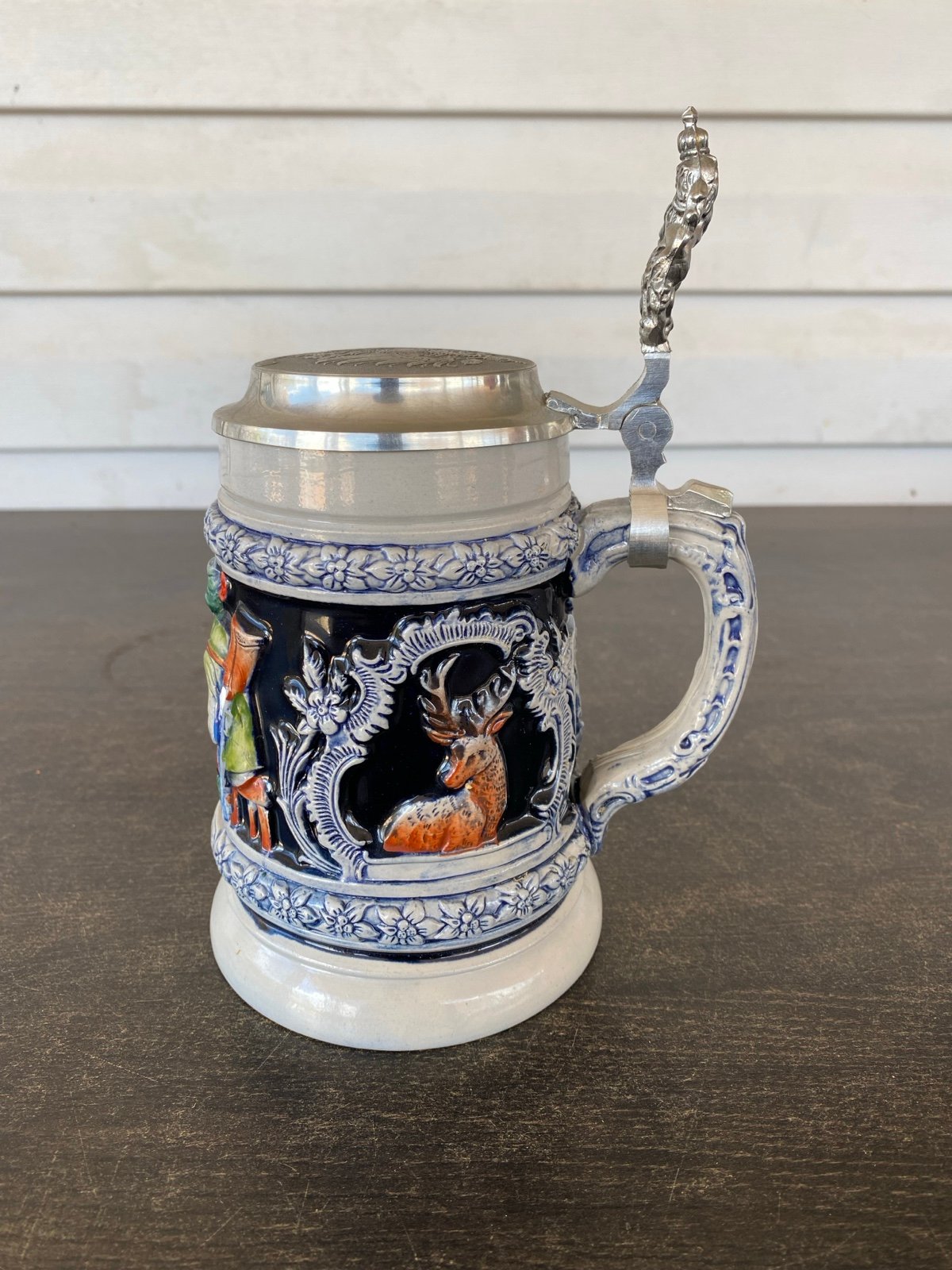 german beer stein vintage made in weatern germany “zum wohlsein” cheers
