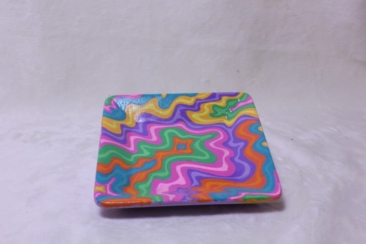 Hand painted Jewelry dish Groovy Baby!