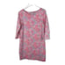 Gretchen Scott Paisley Print shift Dress Jersey Knit Red Light Blue Sz Large