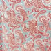 Gretchen Scott Paisley Print shift Dress Jersey Knit Red Light Blue Sz Large