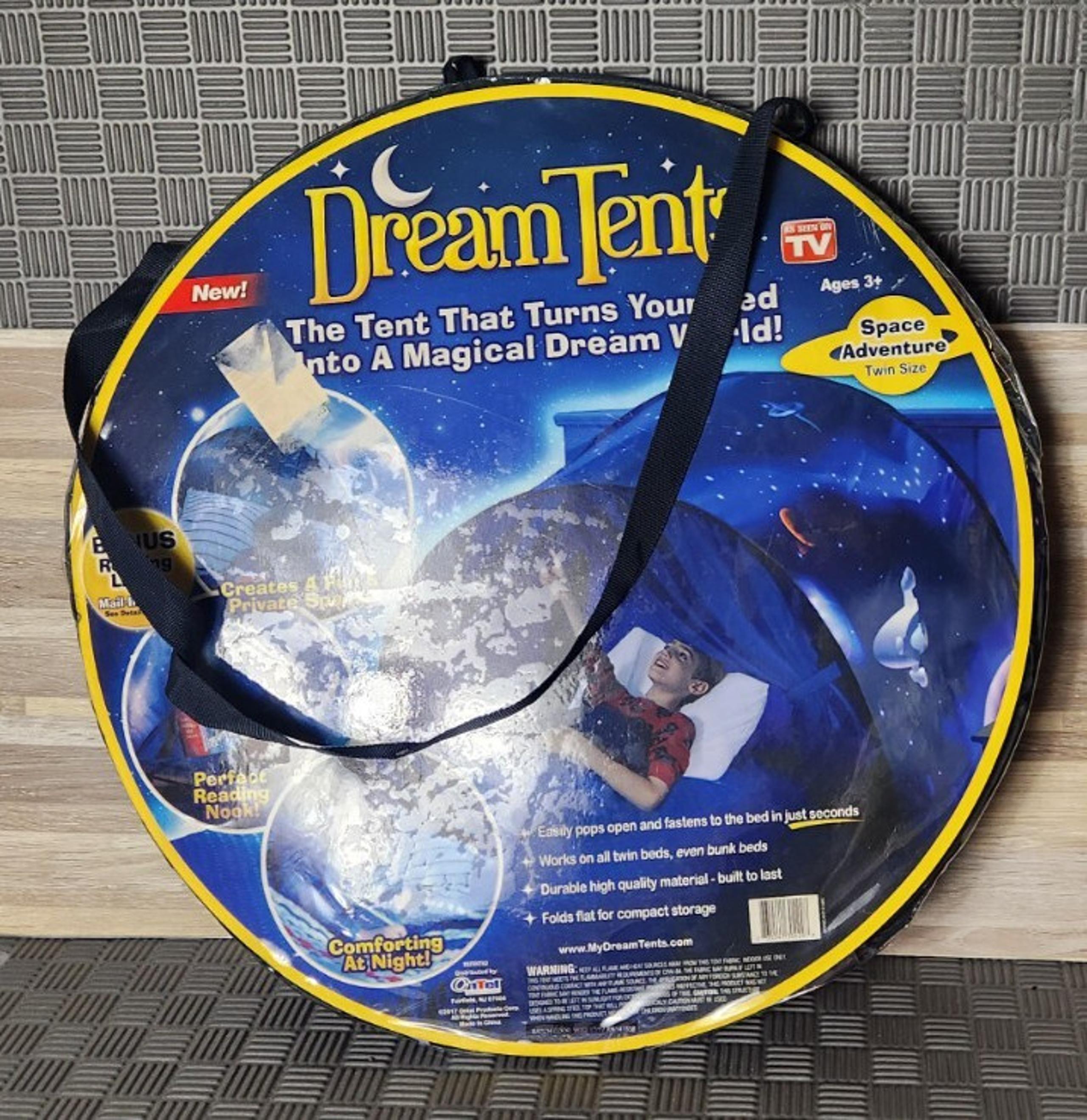 Dream Tents Kids Pop Up Play Tent Twin Bed Space Adventure As Seen on TV