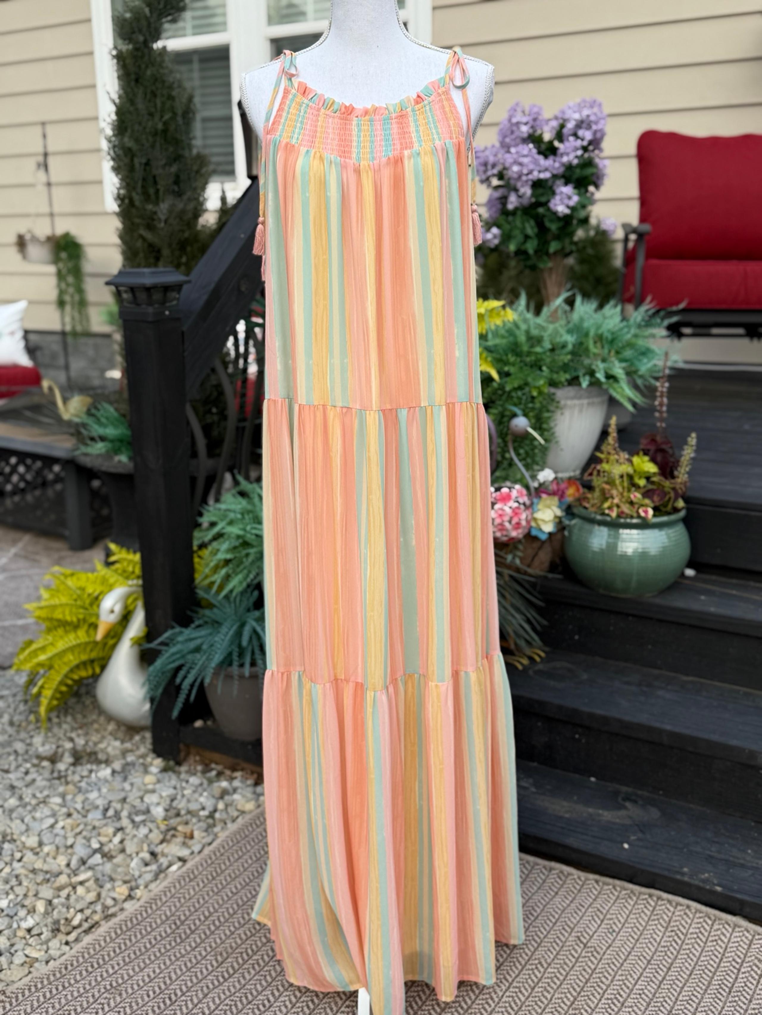 Flying Tomato Boho Maxi Dress size medium NWOT