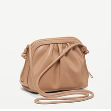 NWT OLD NAVY Classic Crossbody Bag COLOR CARMEL ONE SIZE Product Details zip-top