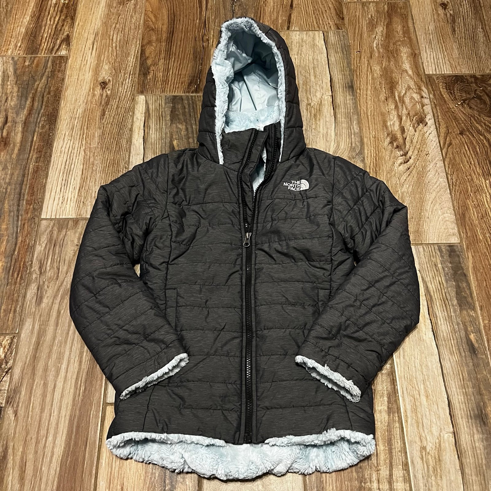 The North Face Girls Reversible Mossbud Swirl Jacket