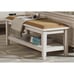 Antique White Bench - Vintage Style Seating