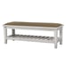 Antique White Bench - Vintage Style Seating