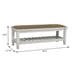 Antique White Bench - Vintage Style Seating