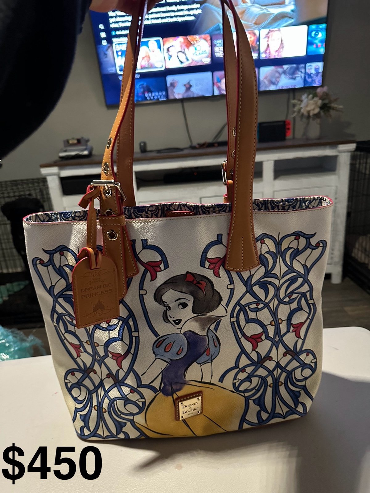 New Dooney and Bourke Snow White Tote