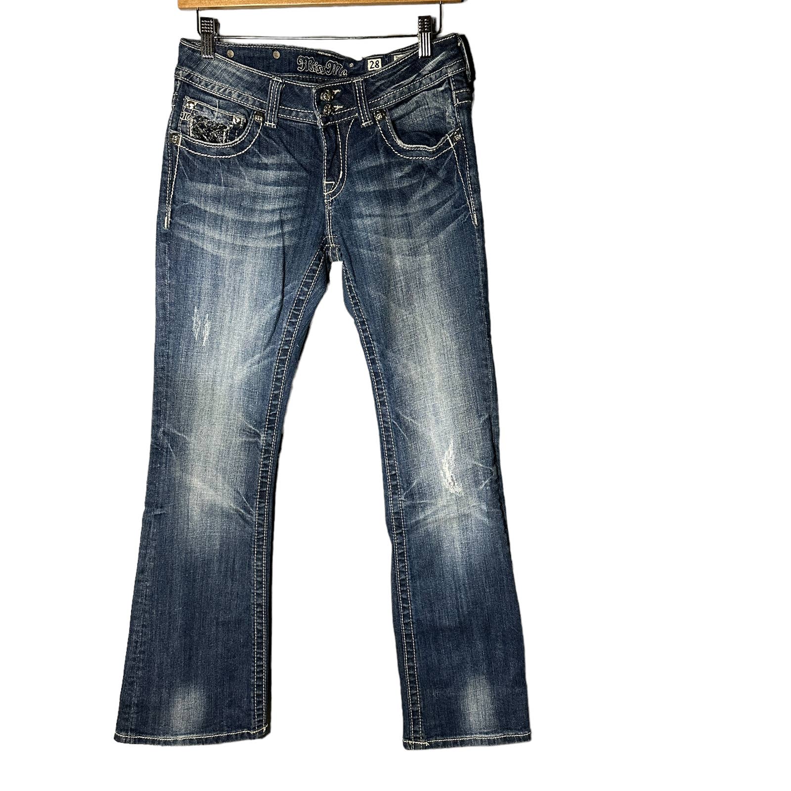 Miss Me JP6015BR Boot Cut Jeans Size 28