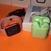 Rose gold & money green tech music set
