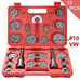 22Pcs Universal Disc Brake Caliper Tool Set & Wind Back Kit for Brake Pad RED