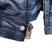 Vintage 70s Timber King Bomber Faux Fur Collar Jacket Mens Size M Navy Blue USAF