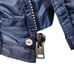 Vintage 70s Timber King Bomber Faux Fur Collar Jacket Mens Size M Navy Blue USAF